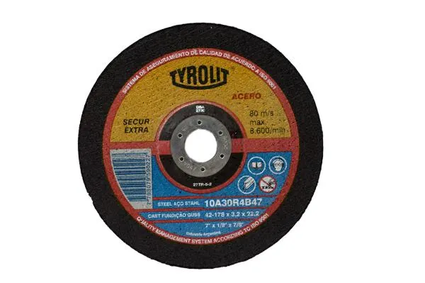 Disco corte Tyrolit 7" x 3,2mm.