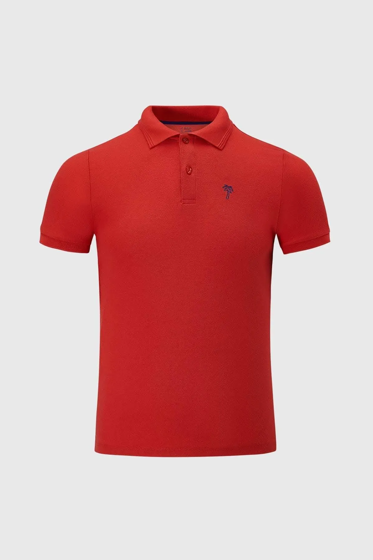 Polera Niño Piqué Básica Rojo