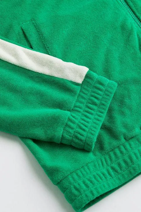 Polerón deportivo en tejido terry Relaxed Fit