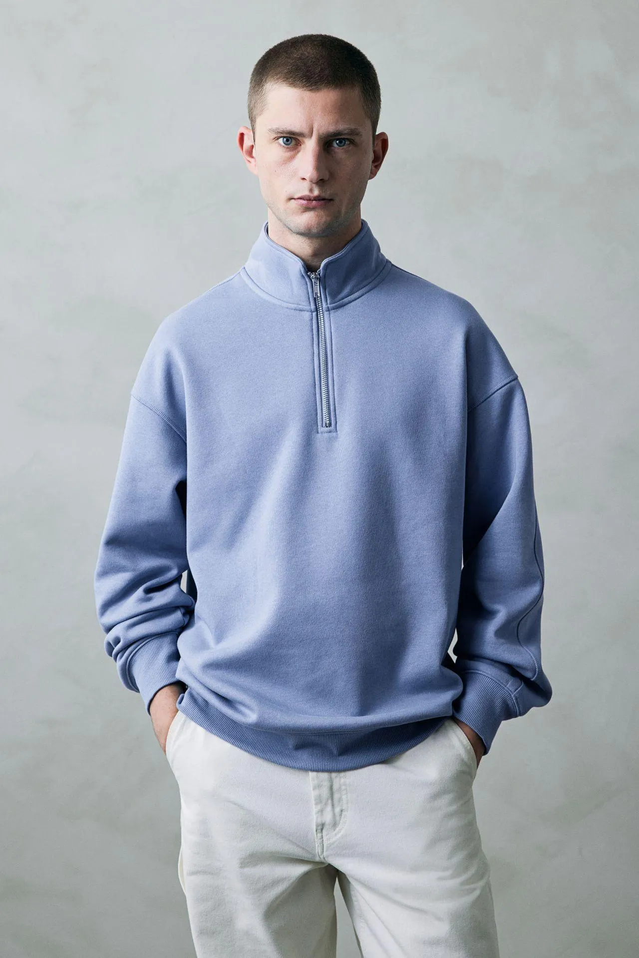 Polerón con medio cierre THERMOLITE® Loose Fit