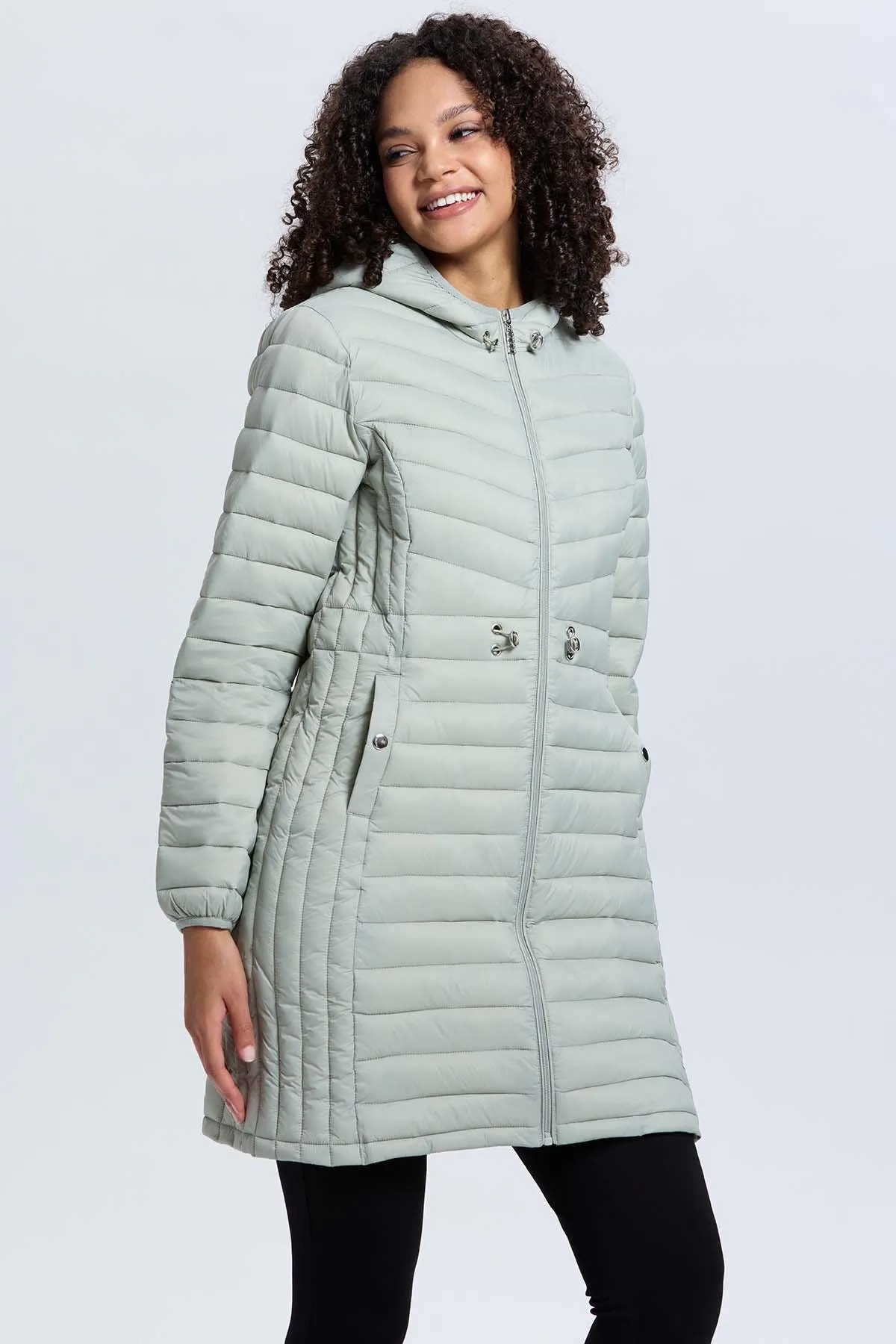 Parka Mujer Modelo Largo Verde