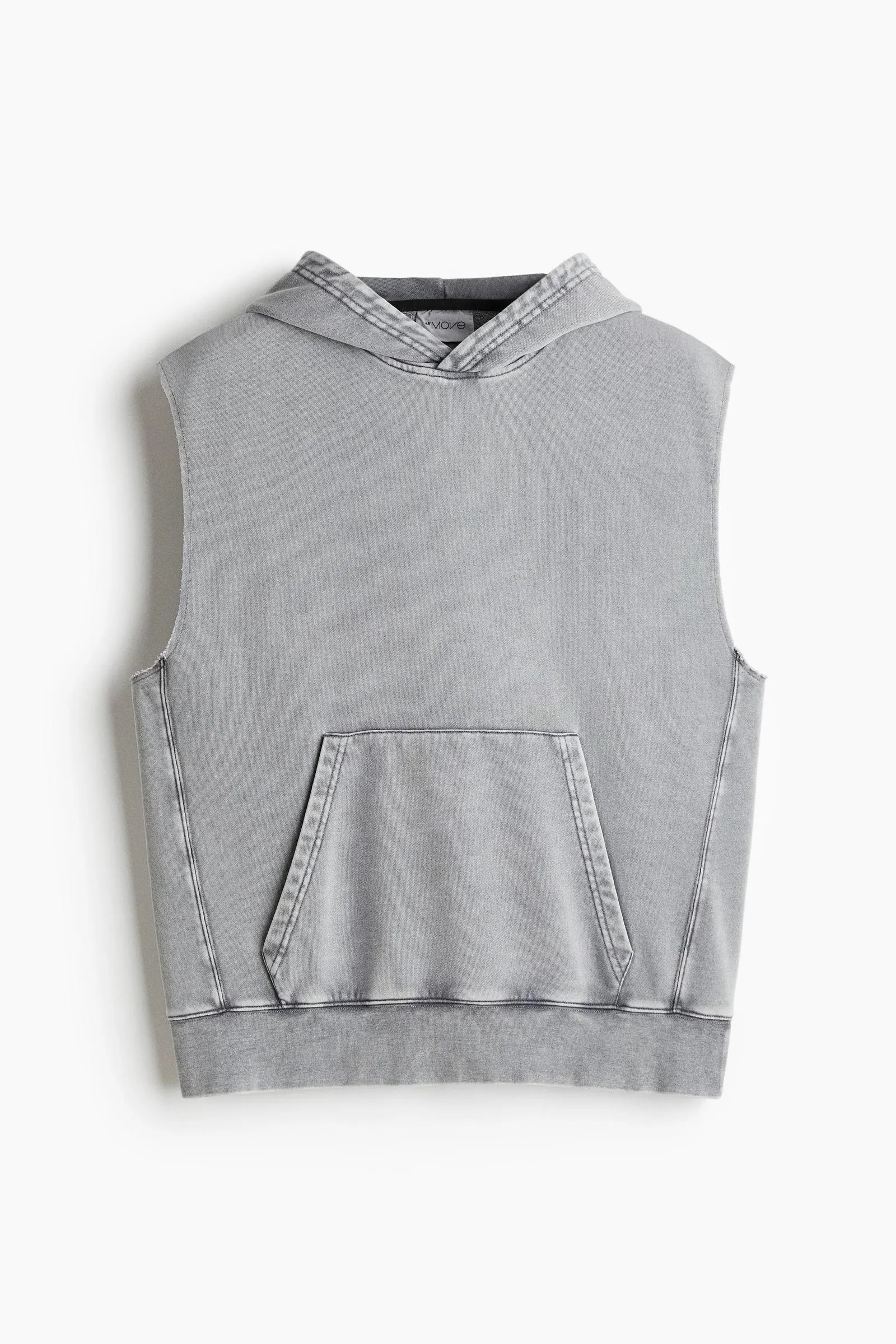 Polerón hoodie deportivo sin mangas Loose Fit