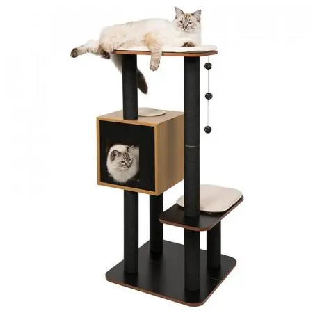 CATIT VESPER CAT FURNITURE V HIGH BASE NEGRO