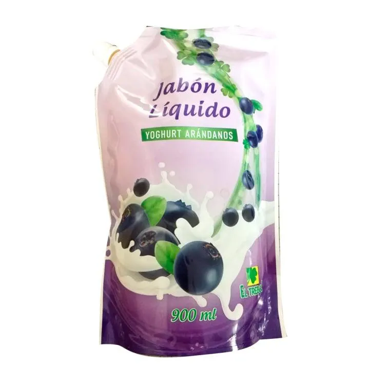 Jabon El Trebol Yoghurt Arandano Dp 900 Ml