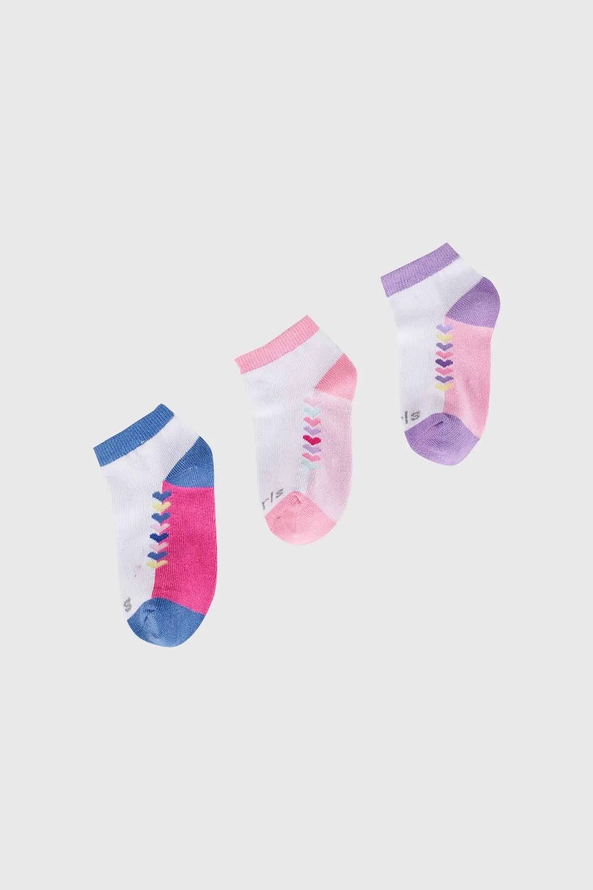 Calceta Deportiva Niña Tripack Lila Iii Fsp