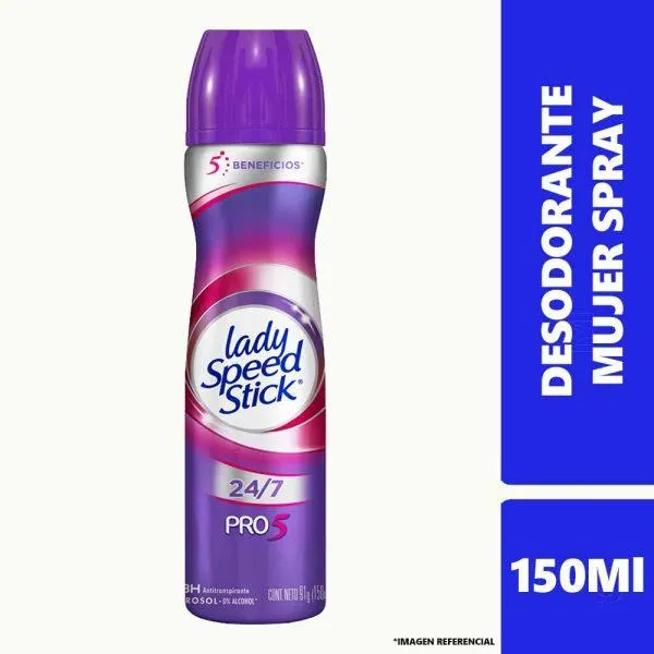 Desodorante Spray Lady Speed Stick Pro5 Lat 150ml
