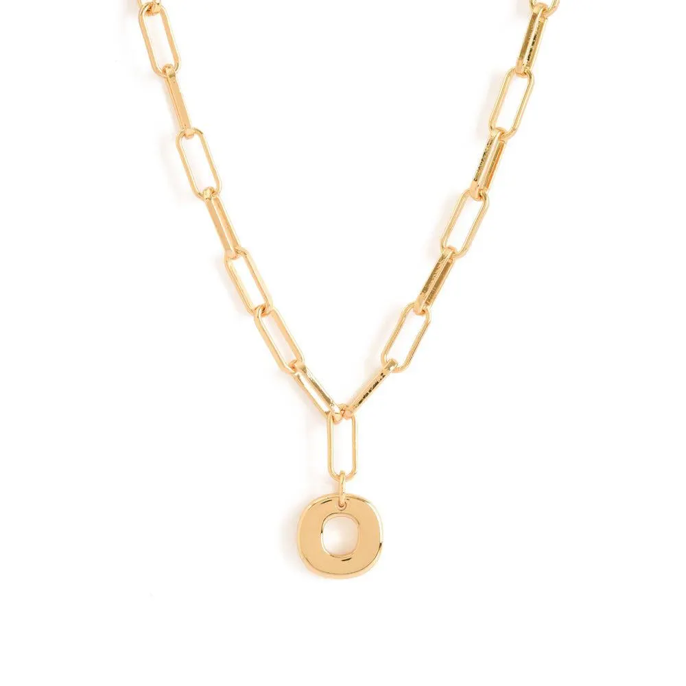 Initial collar inicial o ajustable dorado