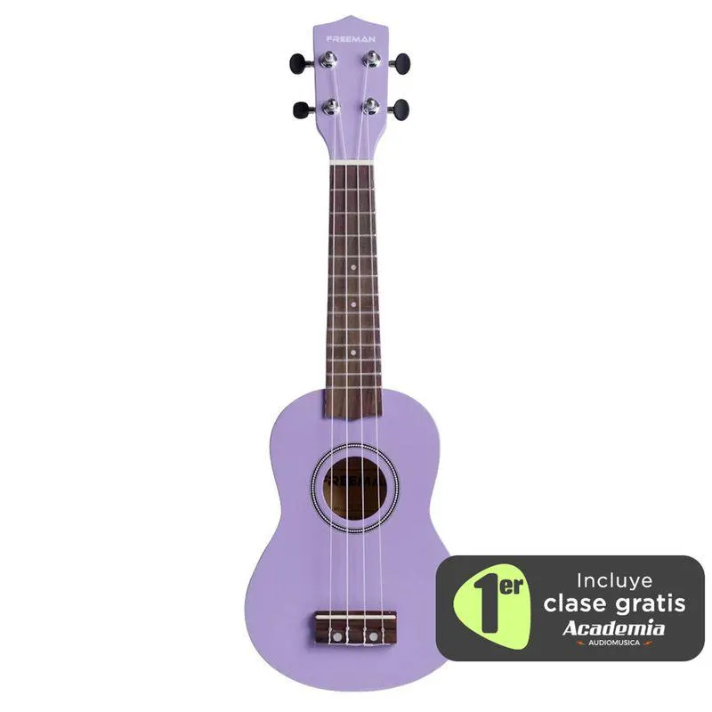 Ukelele Soprano Freeman UK201 - color violeta (VIO)