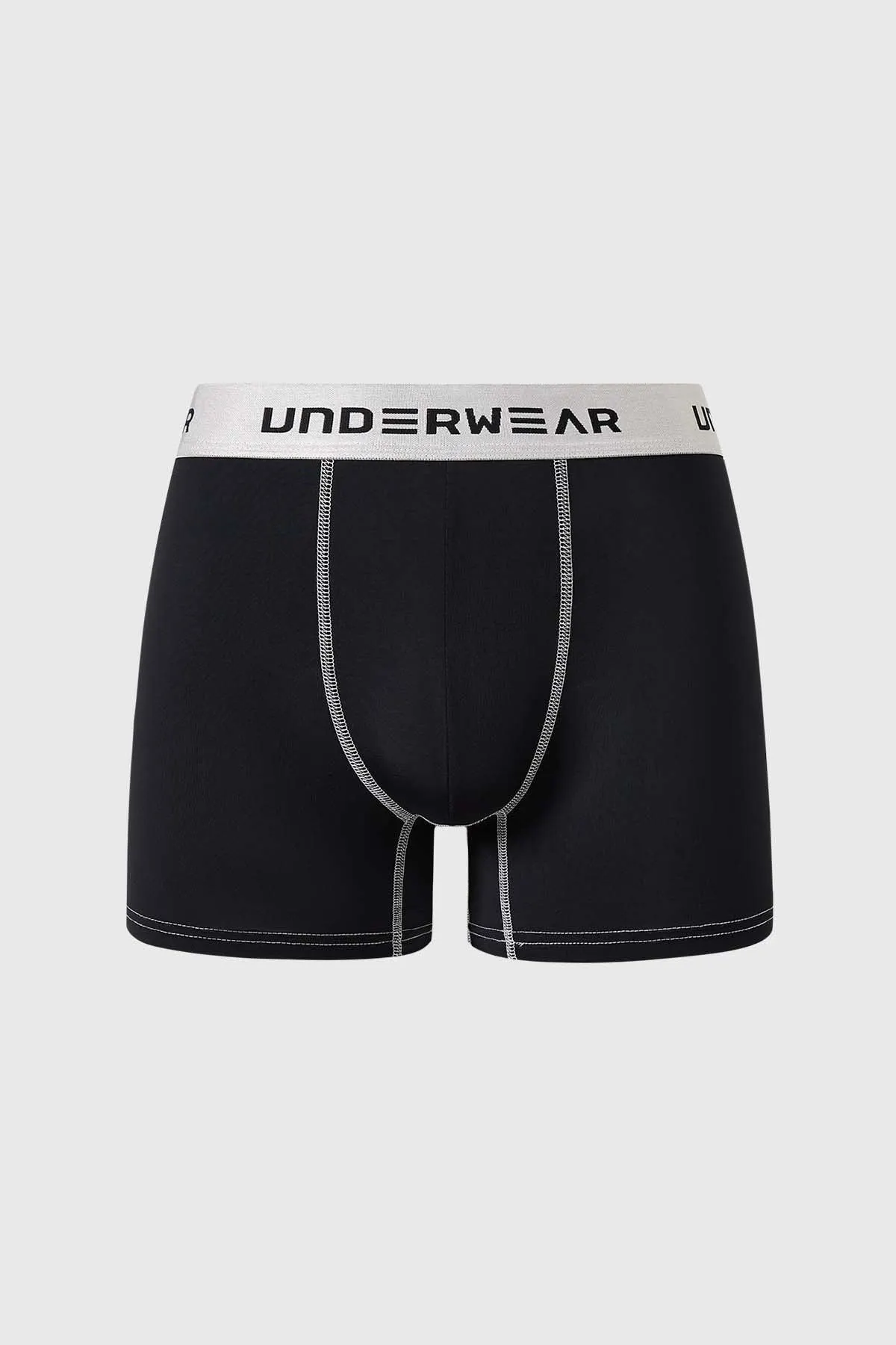 Boxer Hombre Tripack Liso Negro