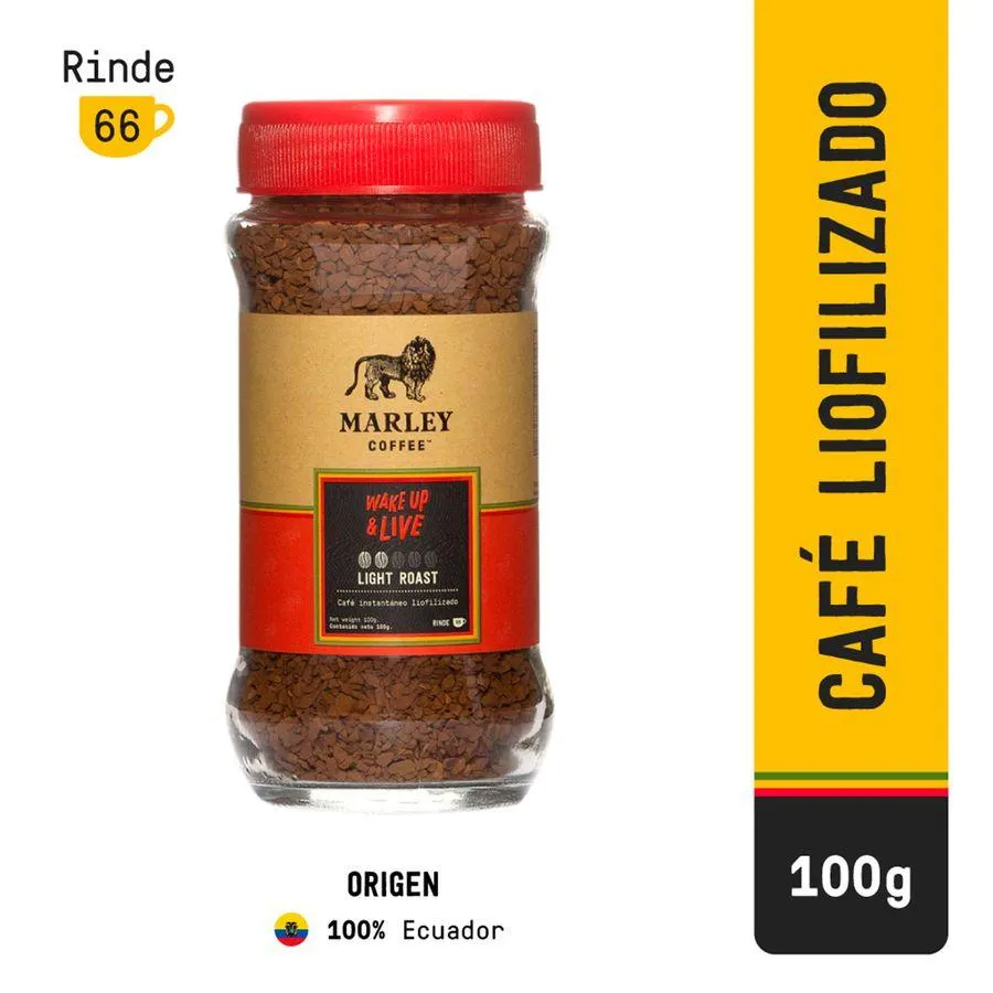 Café Liofilizado Marley Coffee Wake Up & Live 100 g