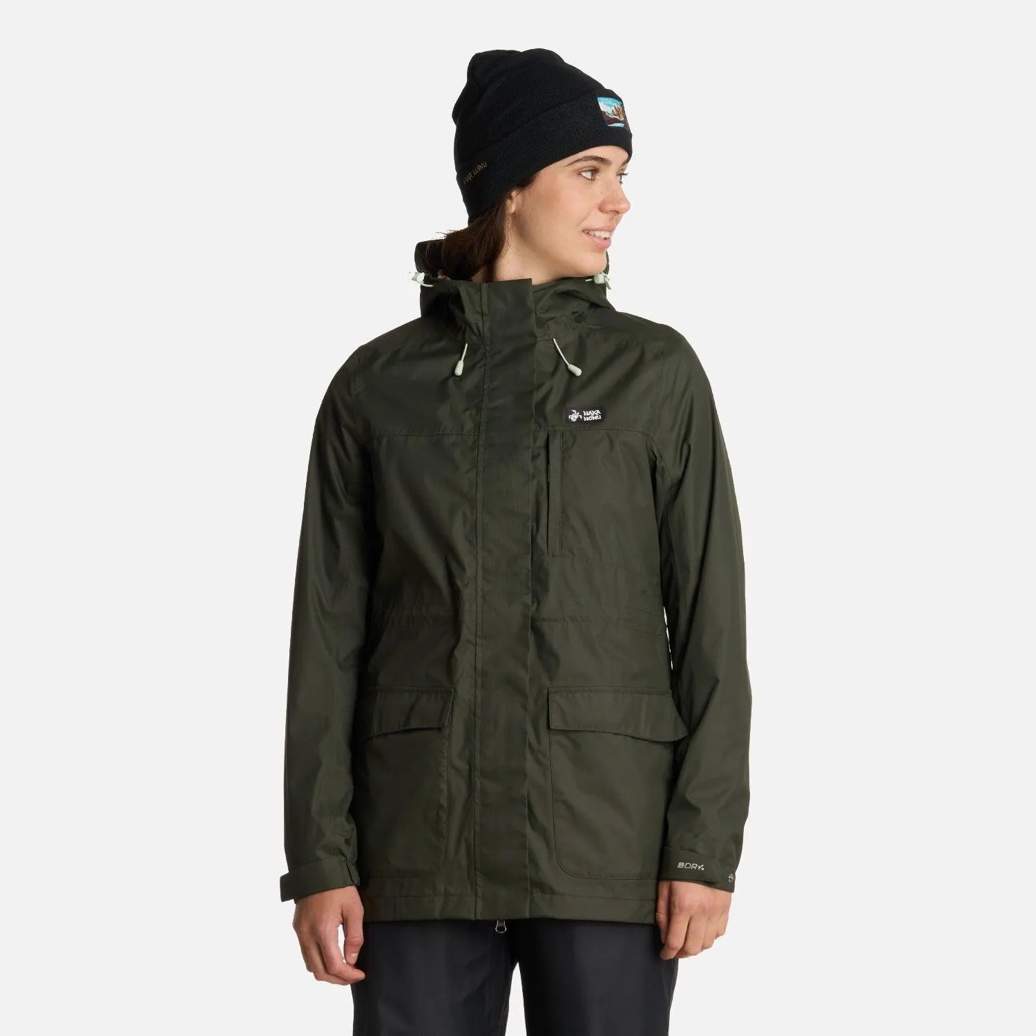 Chaqueta Mujer Kauai Verde Militar Haka Honu