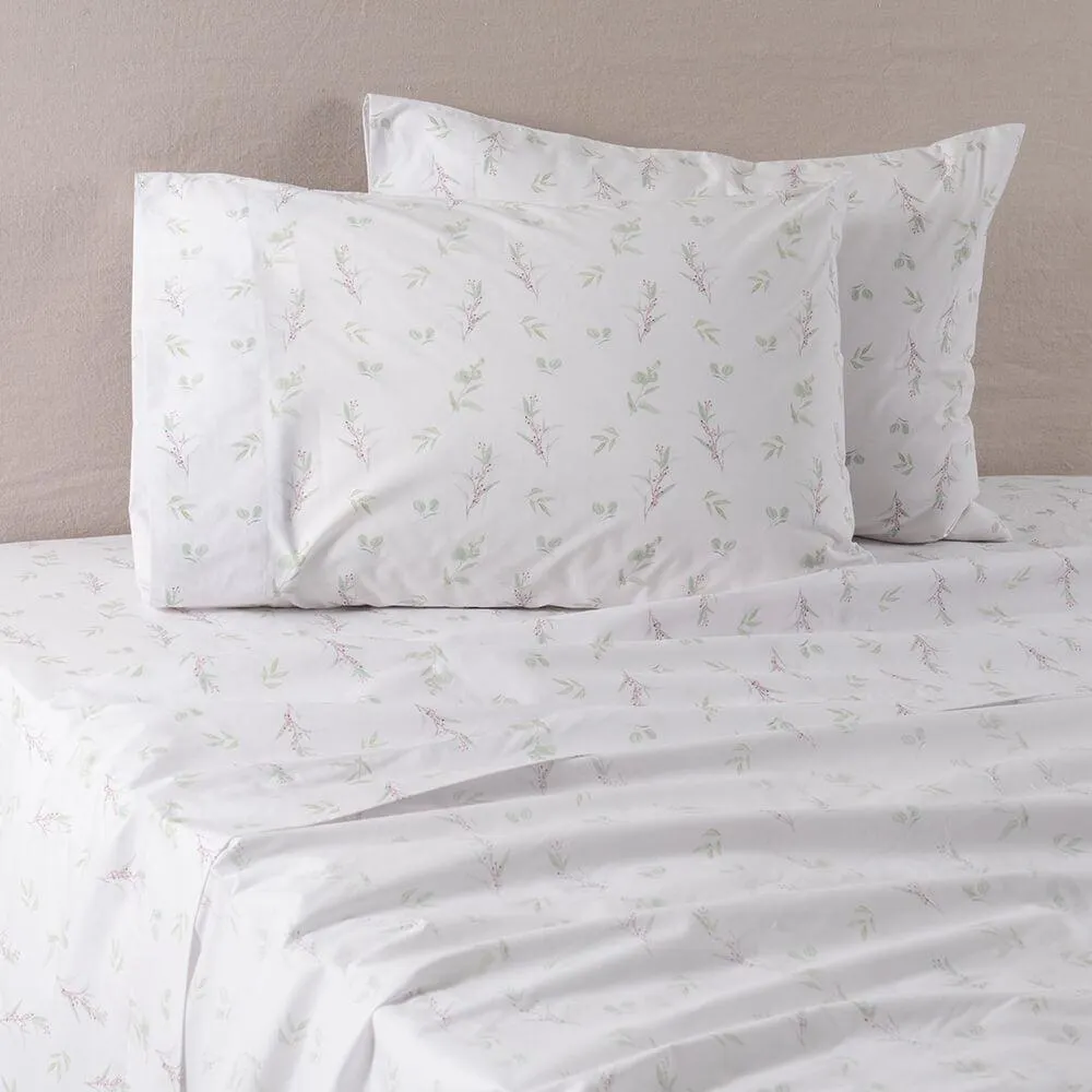 Sábana 200 Hilos Estampadas Verona 2 Plazas Verde