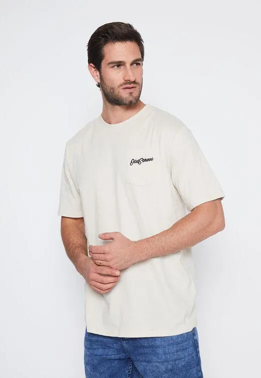 Polera Hombre Beige Calavera Tigre Family Shop