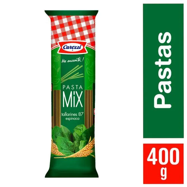 Pasta Tallarines N°87 Carozzi Espinaca 400 g
