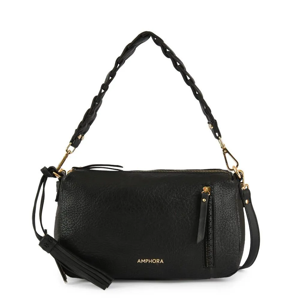 Nilda cartera bandolera mediana negro