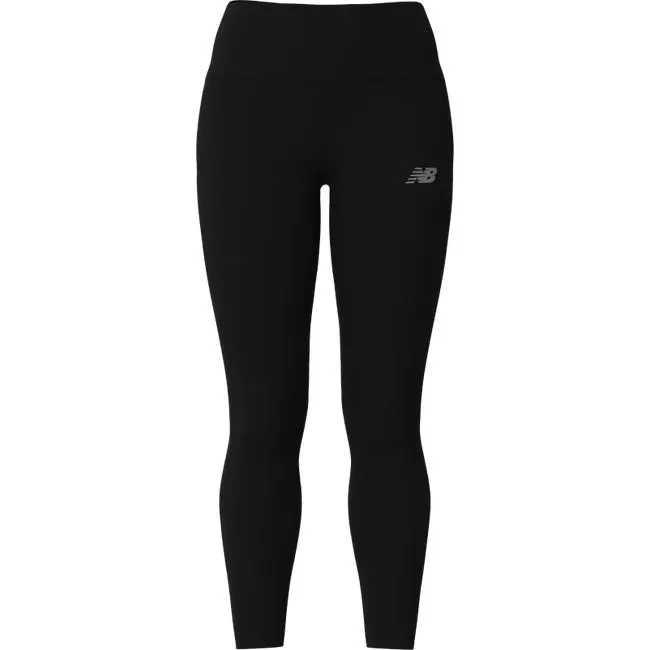 Calza Larga Running Mujer New Balance Sleek High Rise Negra