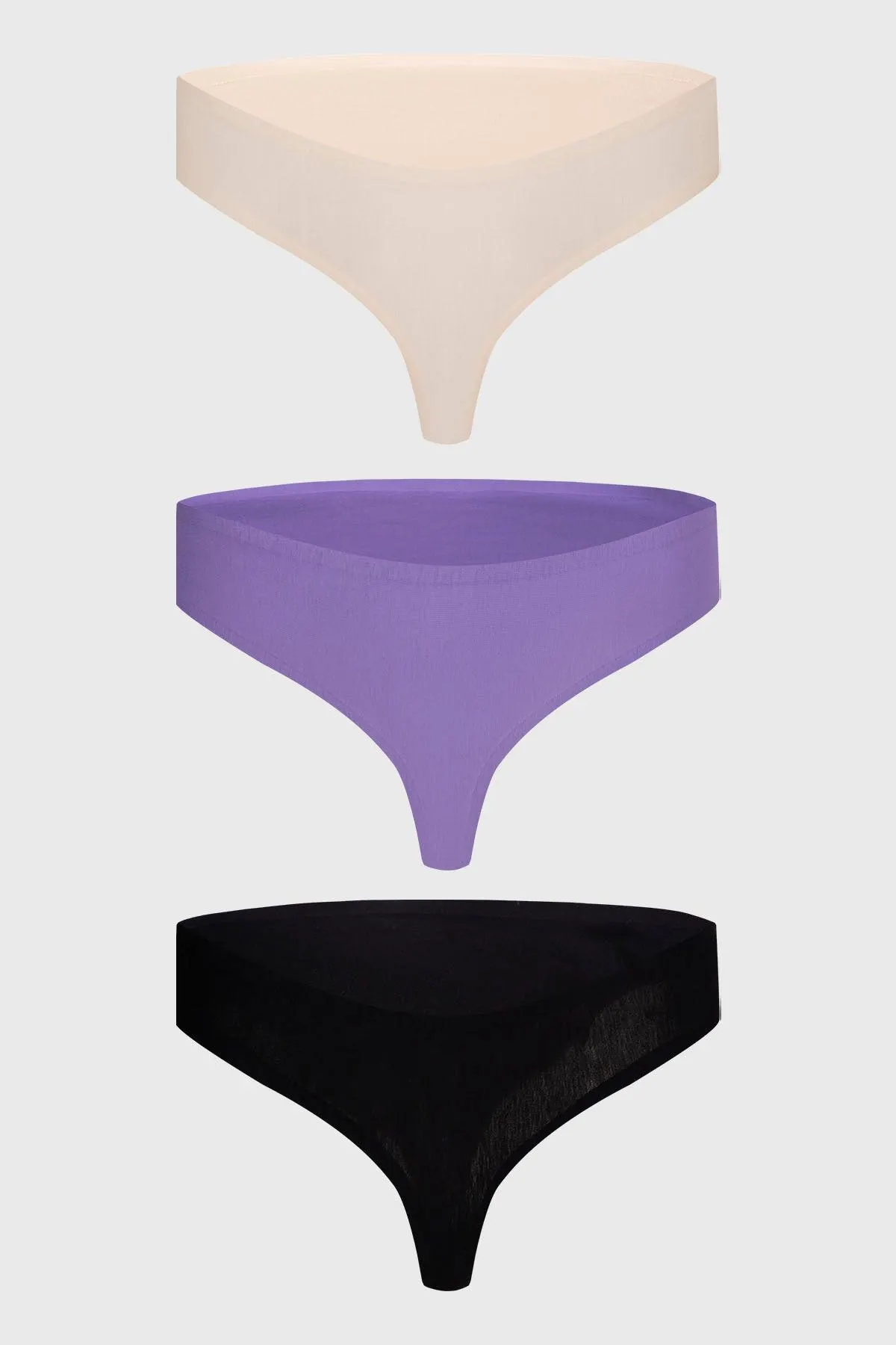 Calzón Mujer Colaless Tripack Liso Crudo