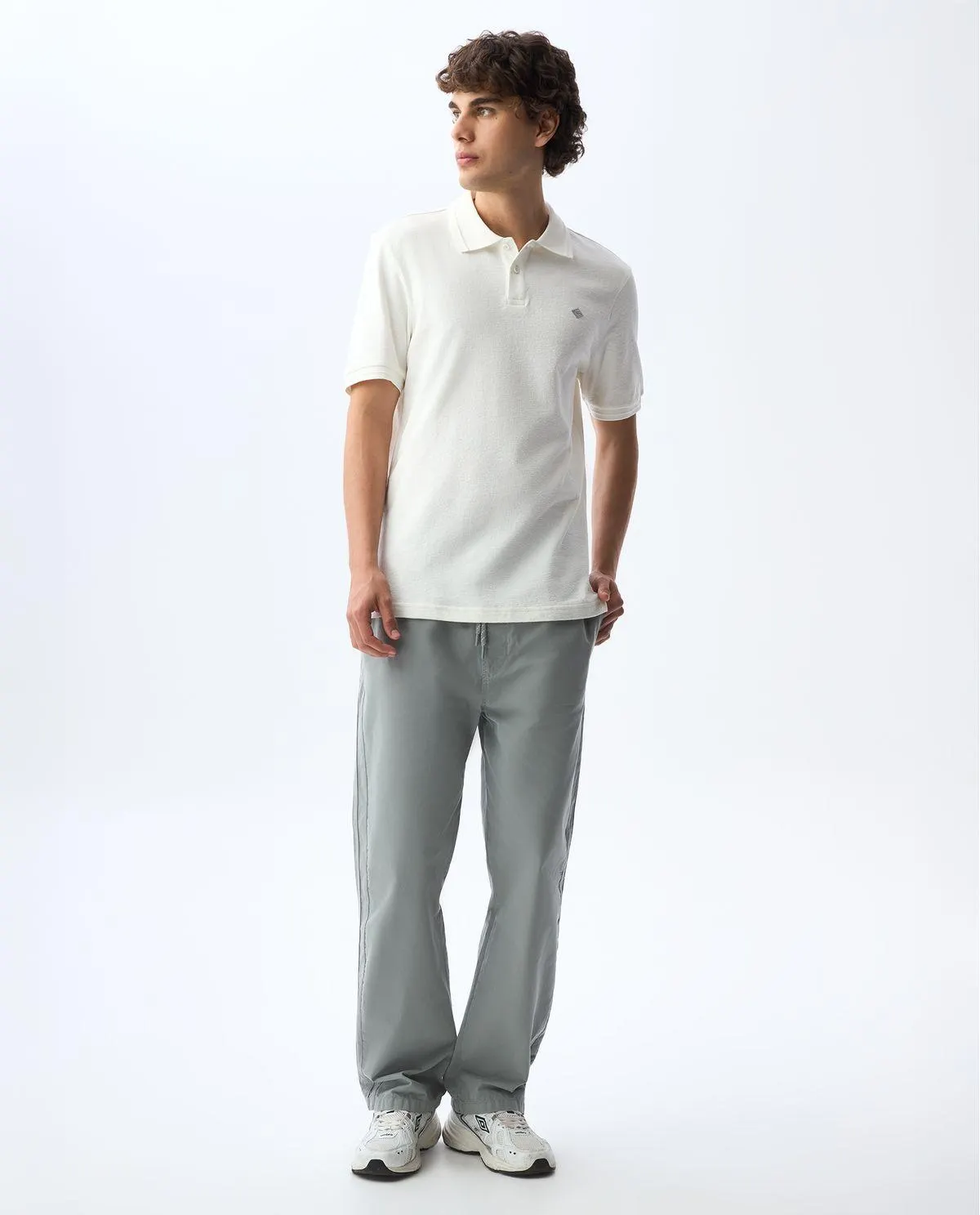 Polo de tela con textura para hombre