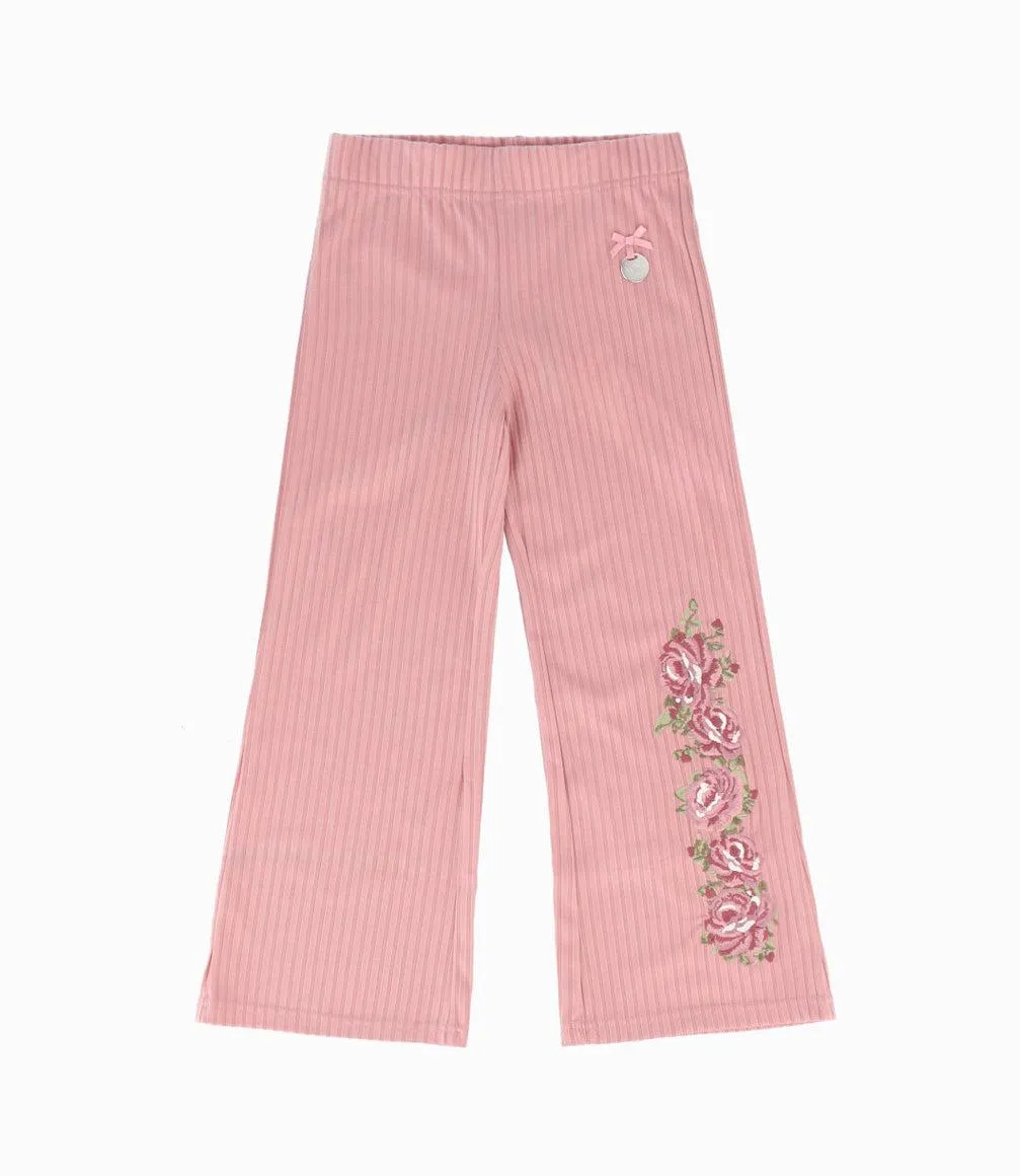 Calza Niña Con Flores