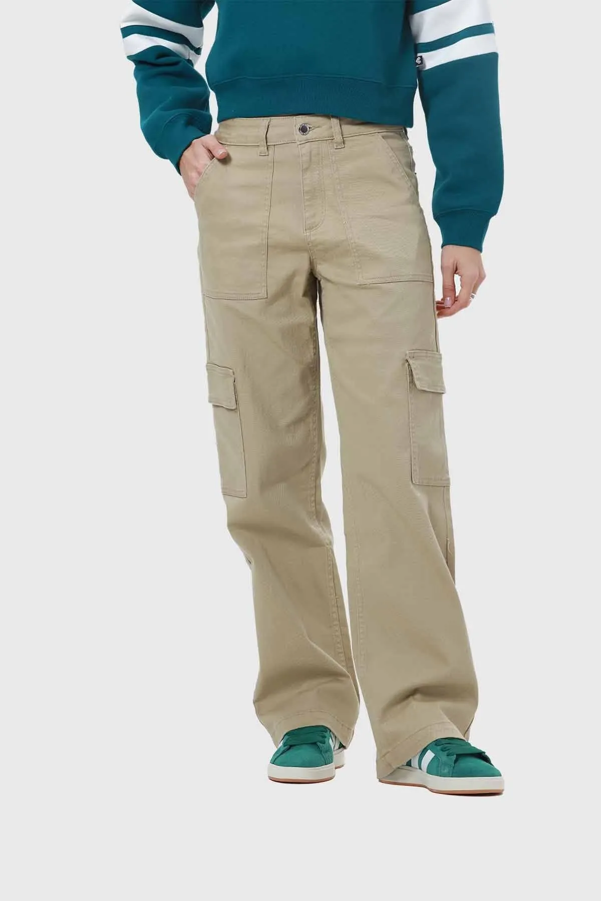 Jeans Mujer Calce Recto Camel