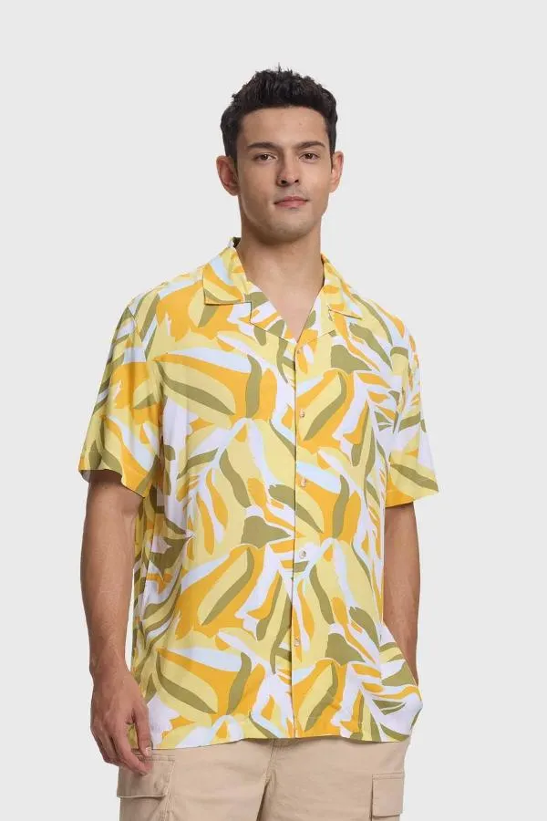 Camisa hombre print paisley nigh blanco