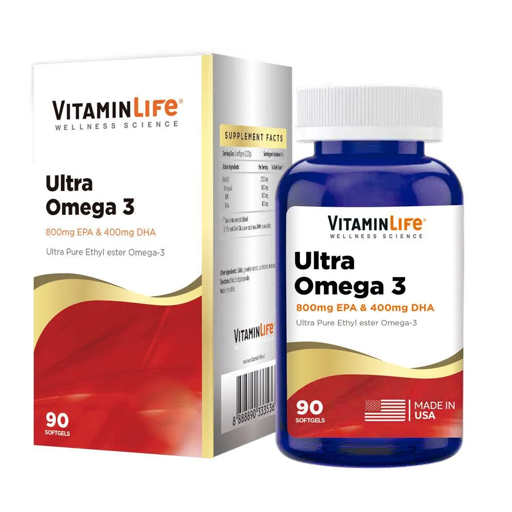 VitaminLife Ultra Omega 3 1200mg 90 Softgels