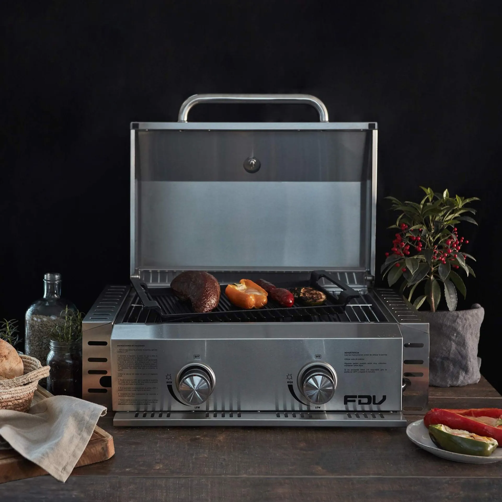 Parrilla a Gas Empotrada 2Q