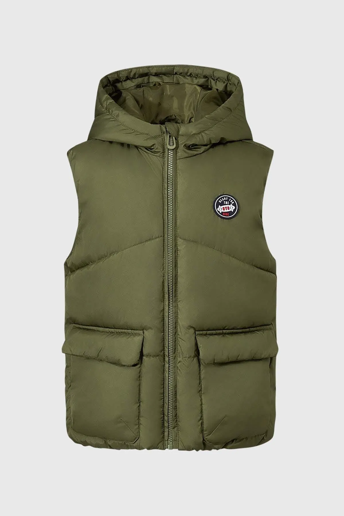 Parka Niño Bolsillo Verde