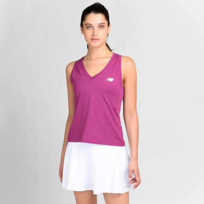 Polera Sin Mangas Tenis Mujer New Balance Morada