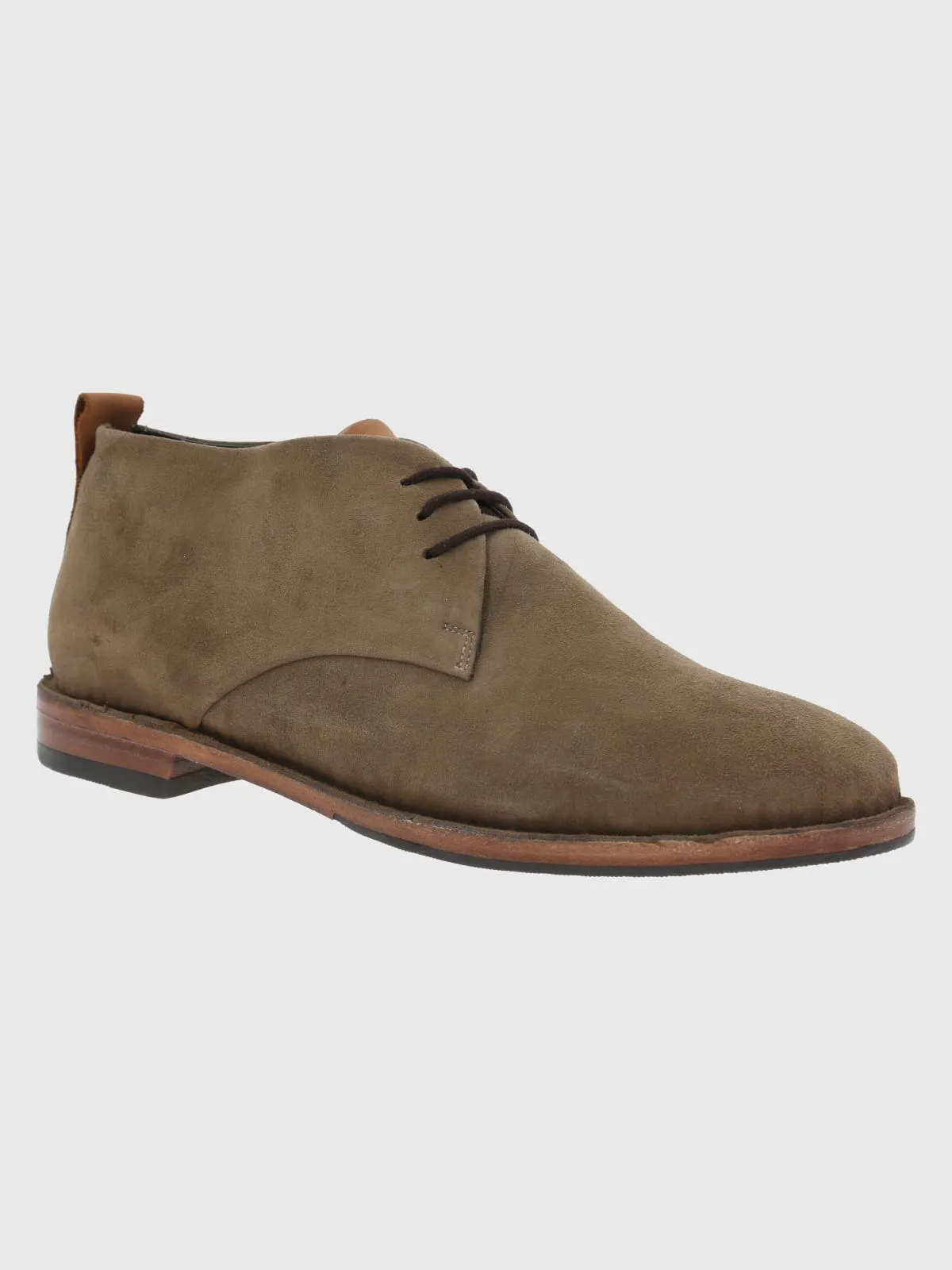 Botin Cuero Hombre Benson Verdeoliva