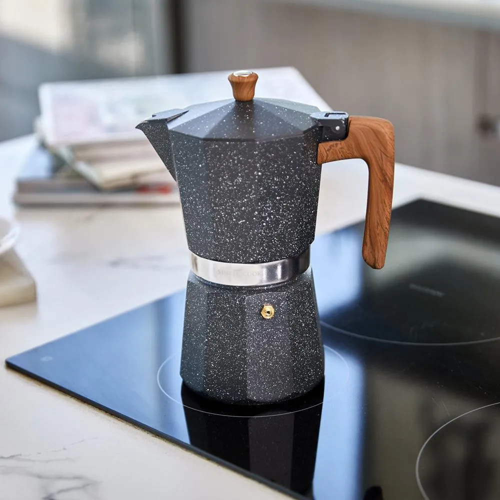 Cafetera Italiana Volterra 6 Tazas Simple Cook