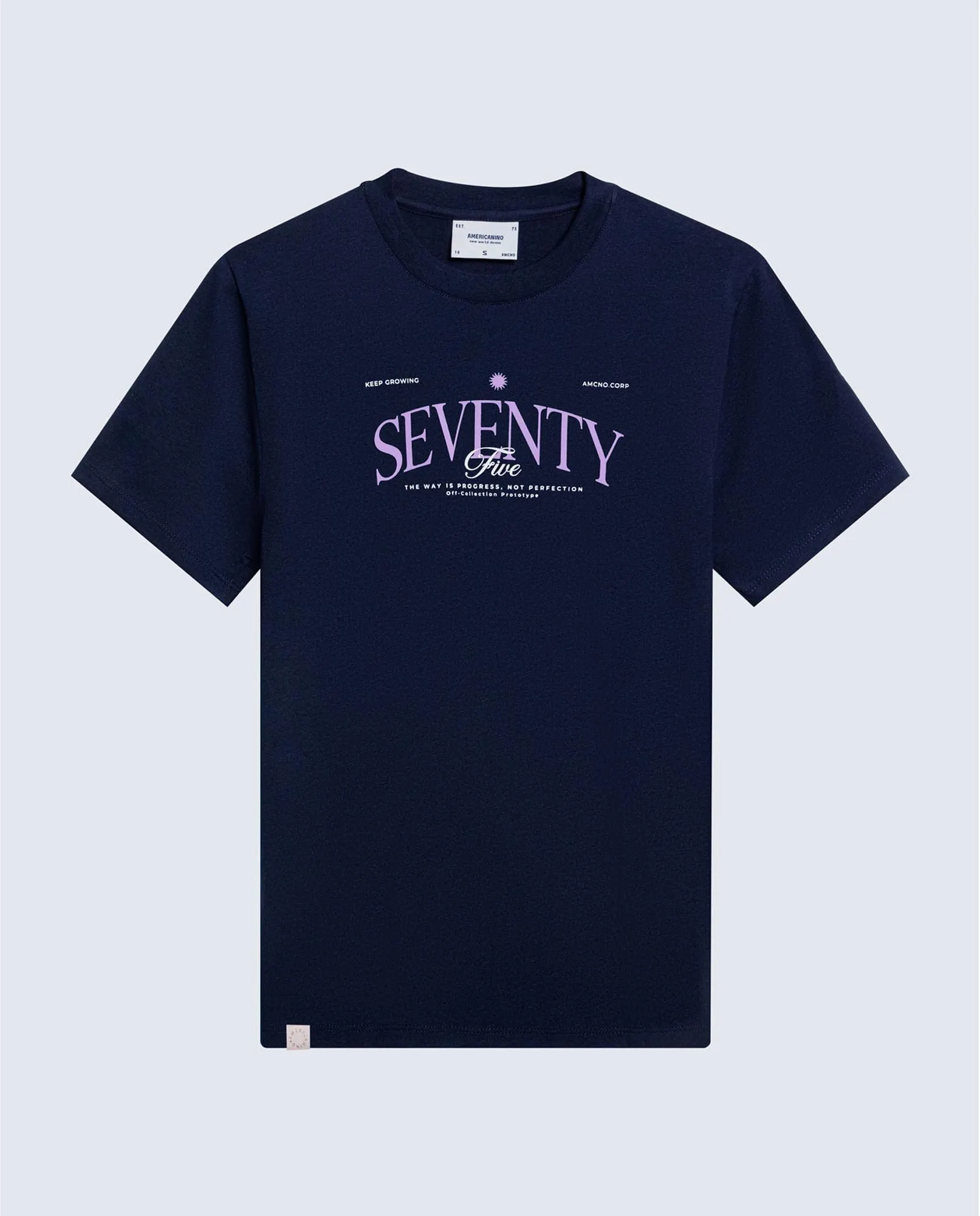 Camiseta corte clásico en algodón estampado floral