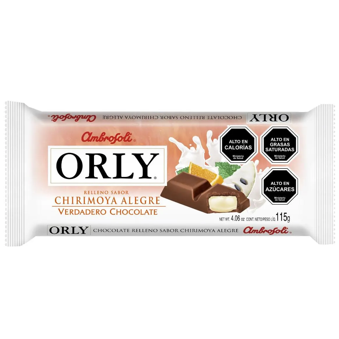 Chocolate relleno chirimoya al...