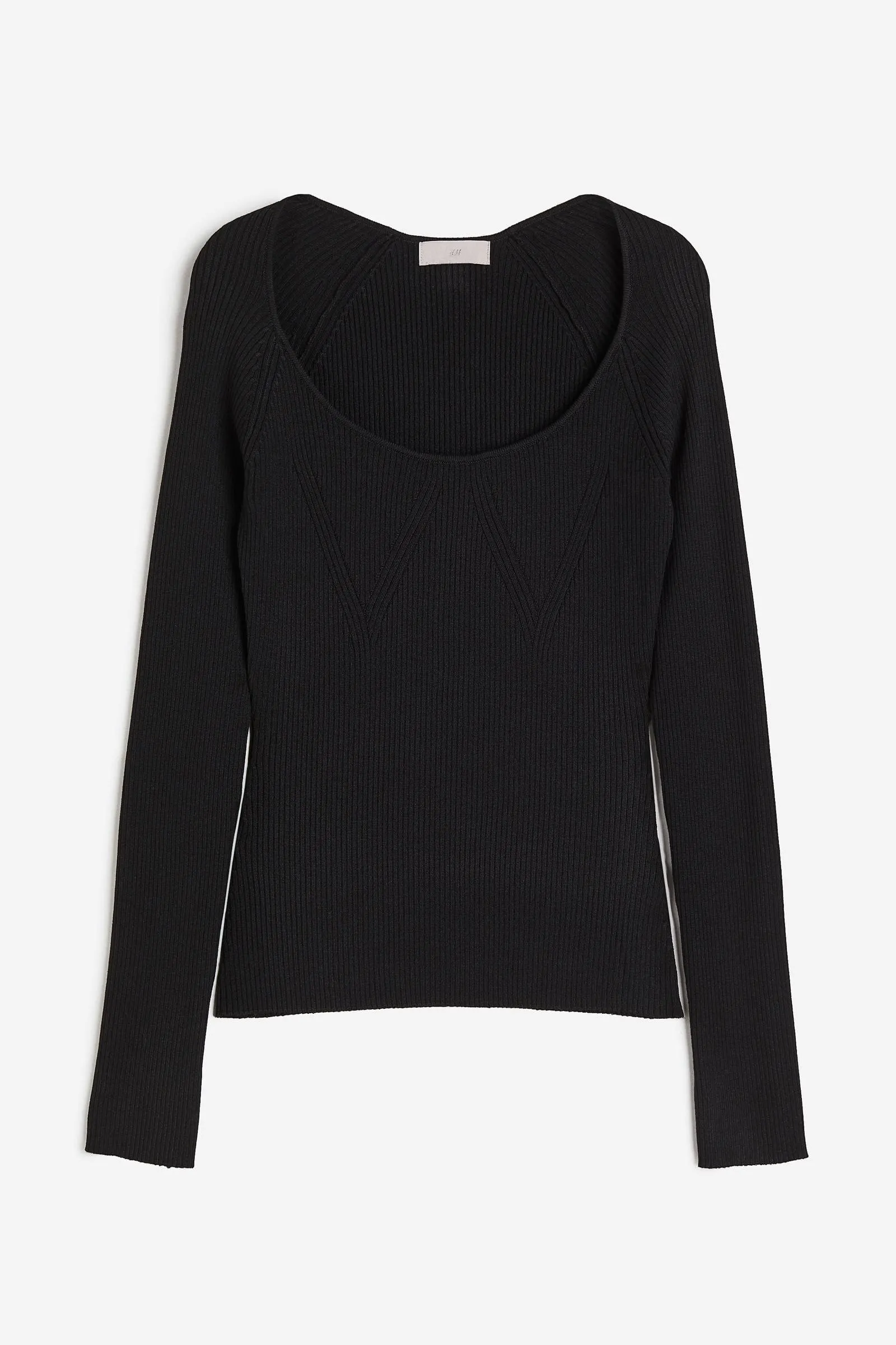 Top en punto acanalado