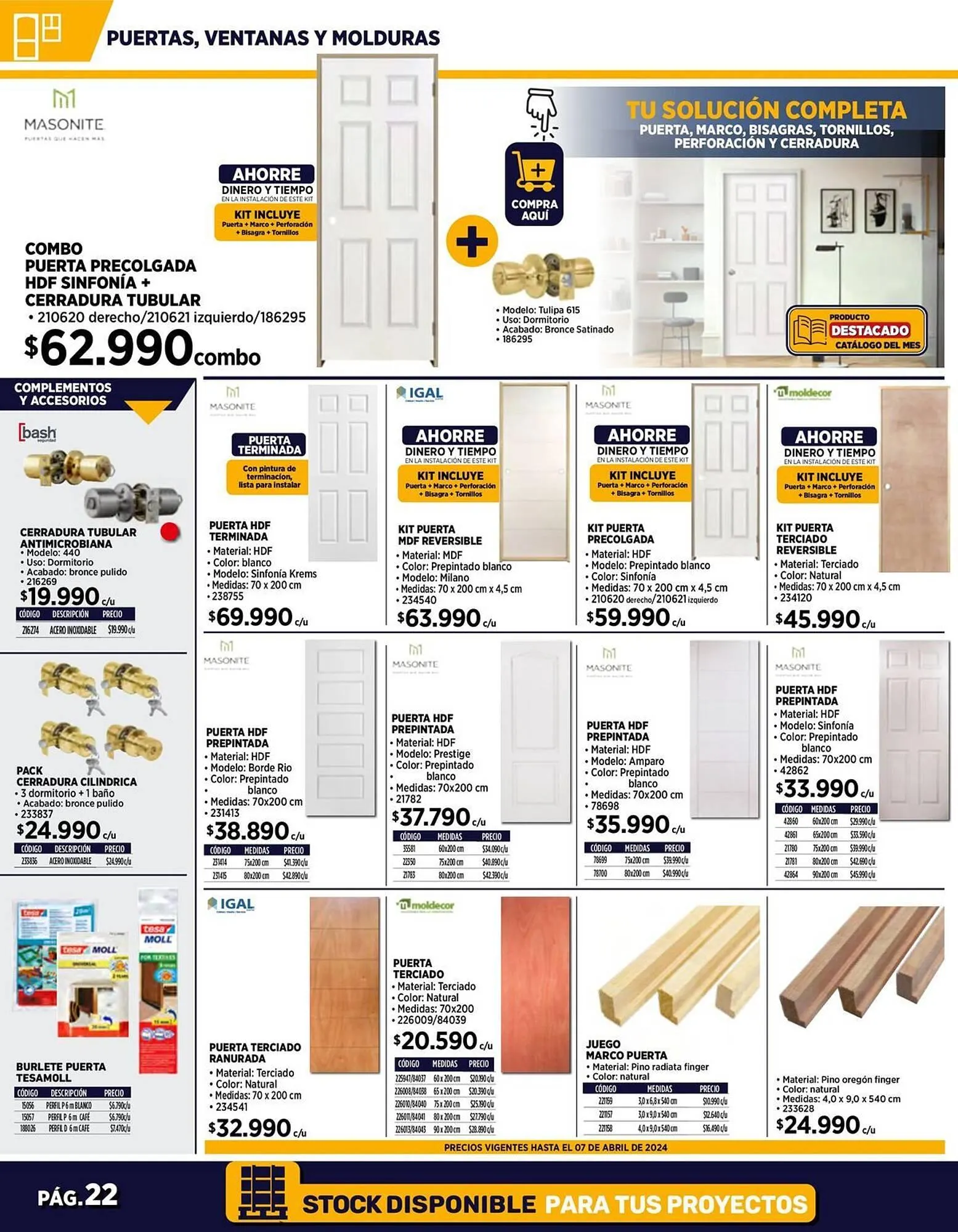 Catálogo de Catálogo Construmart 3 de abril al 28 de abril 2024 - Página 22