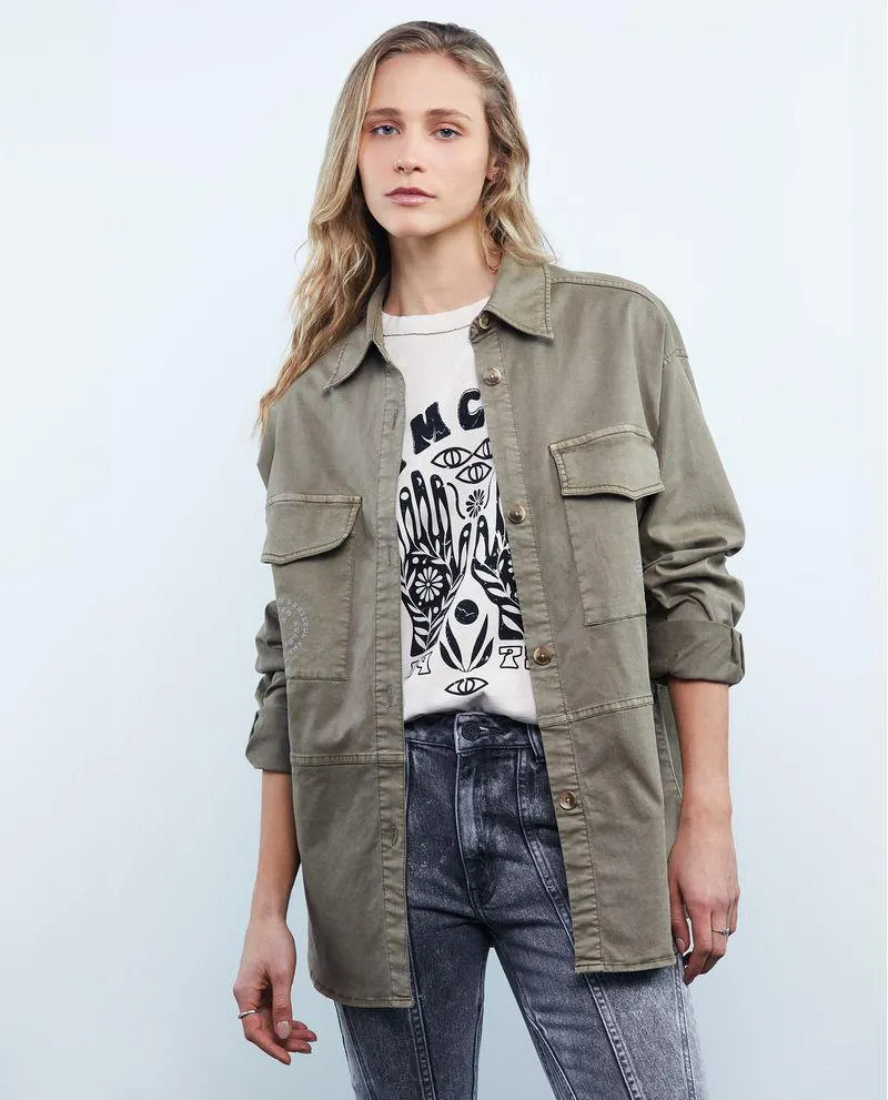 Chaqueta estampada para mujer