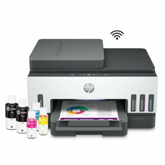 Impresora Multifuncional HP Smart Tank 790 Tinta Continua, Color, Wi-Fi, Smart App, Dúplex, ADF Alimentador Automático, Fax (4WF66A)