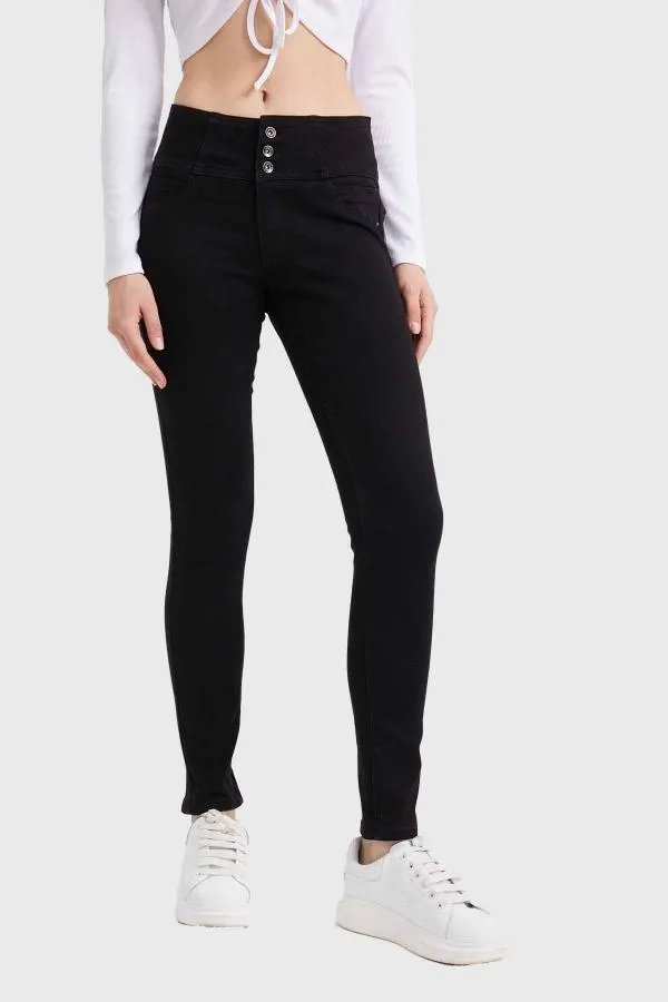 Jeans mujer skinny castilla negro i