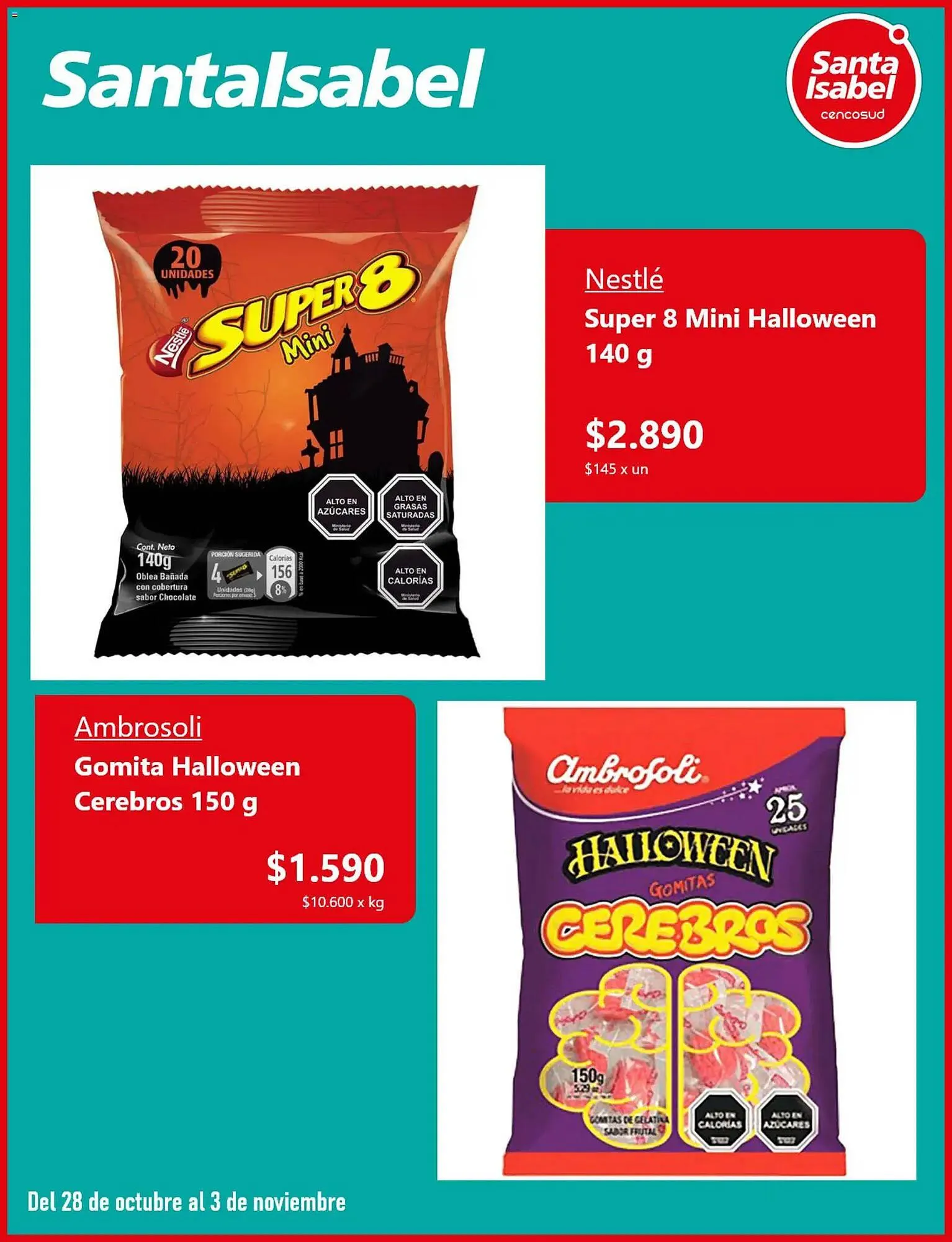 Catálogo de Catálogo Santa Isabel 28 de octubre al 3 de noviembre 2025 - Página 2