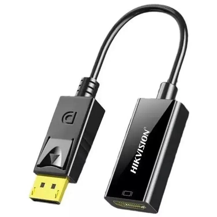 Adaptador DisplayPort a HDMI Hikvision, DisplayPort Macho, HDMI Hembra, 20cm - HS-HUB-D2H