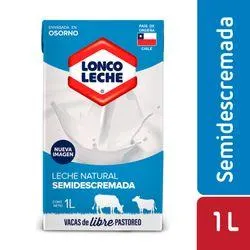 Leche Loncoleche Semidescremada 1 L