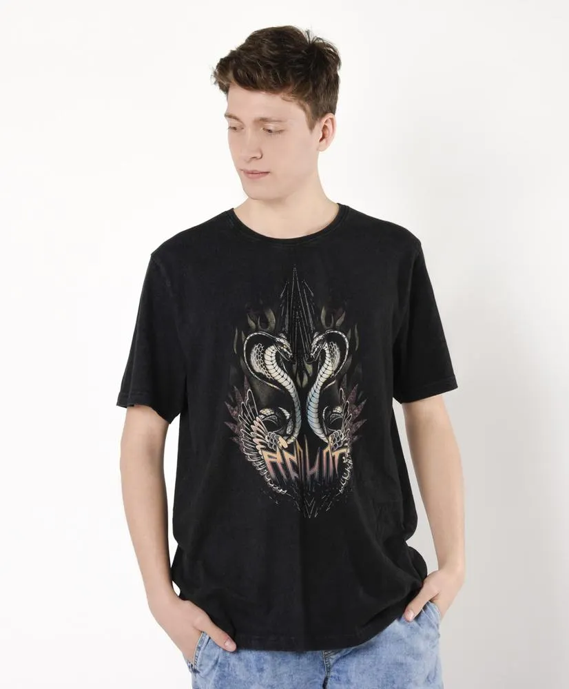 Polera hombre serpientes