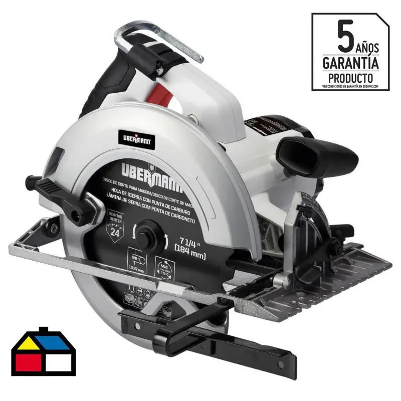 Sierra circular eléctrica 7 1/4" 1800W