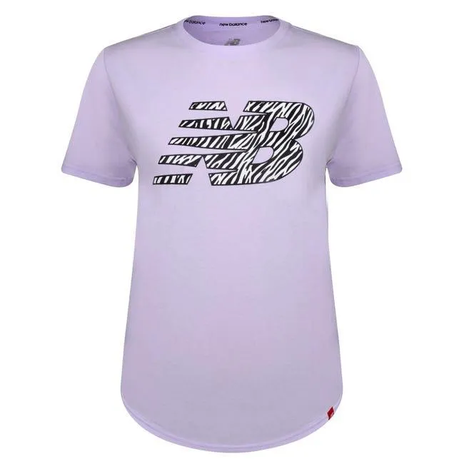 Polera Lifestyle Mujer New Balance Lila