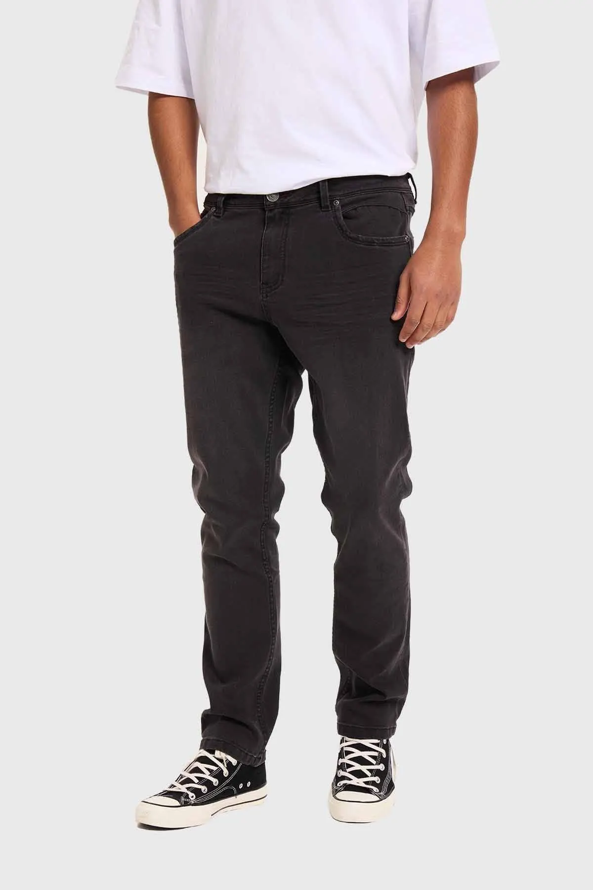 Jeans Hombre Slim Gris