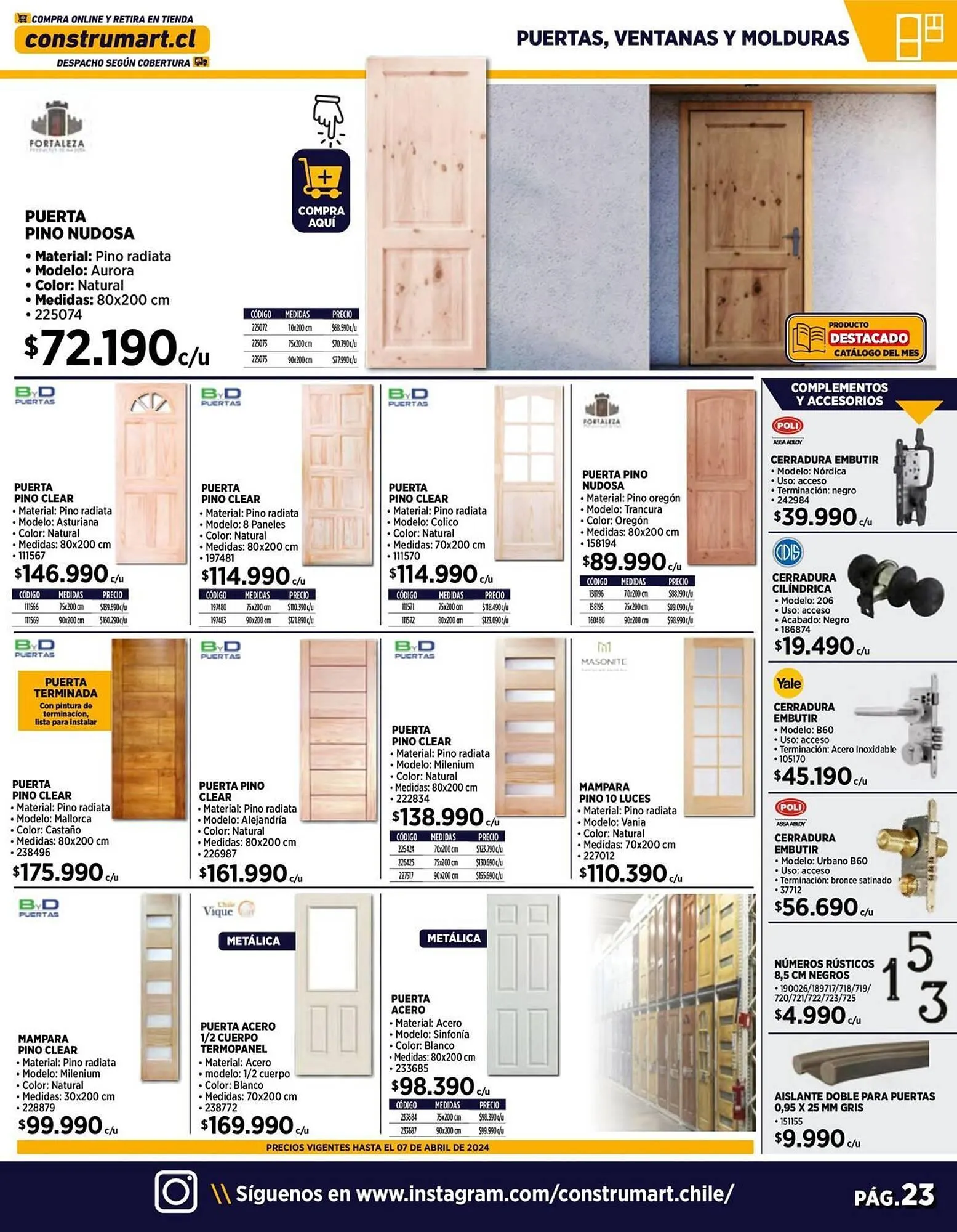 Catálogo de Catálogo Construmart 3 de abril al 28 de abril 2024 - Página 23