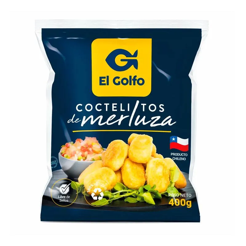 Coctelitos Merluza Reboz. El Golfo 30X400 Gr