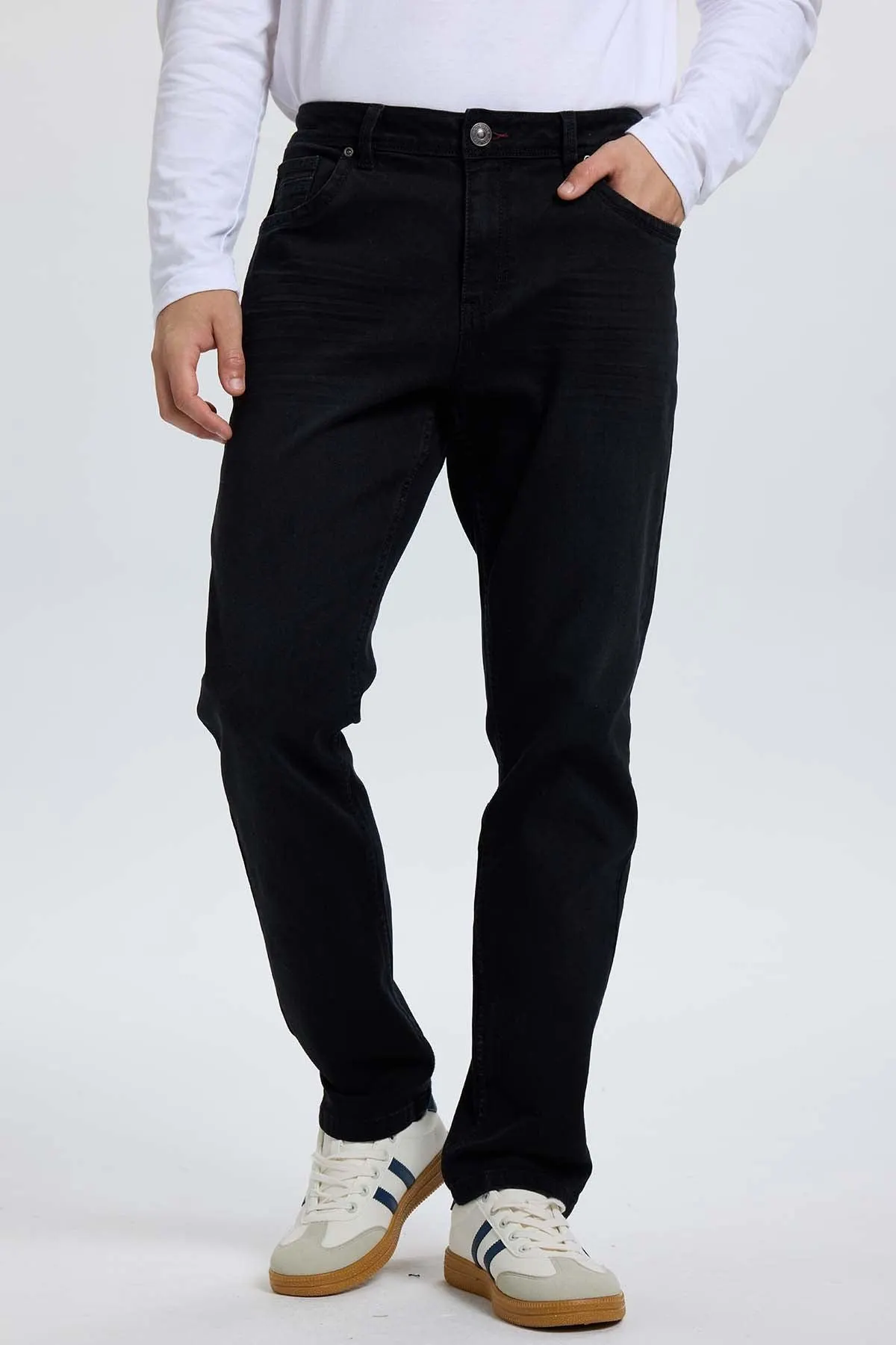 Jeans Hombre 703 Slim Negro