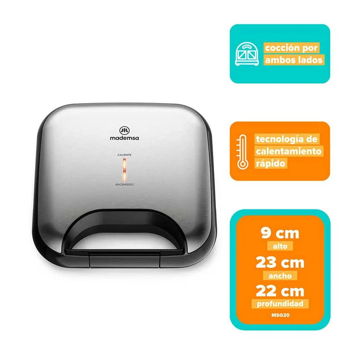 Sandwichera Mademsa MSG20