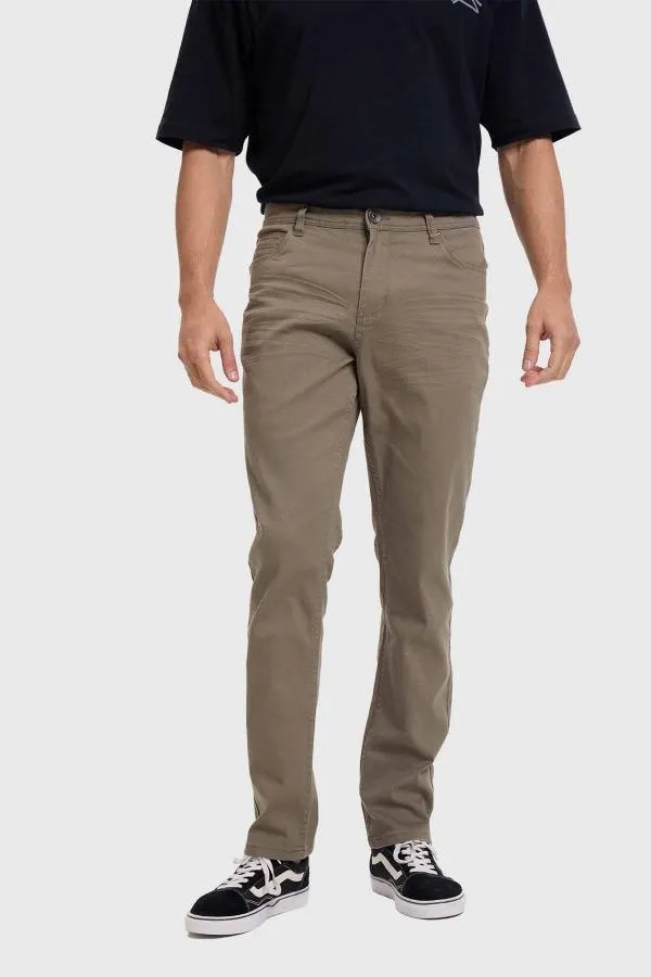 Jeans hombre jogger cargo cafe